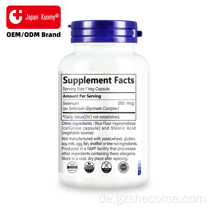 Shecome Selenium Capsules Immun-Antioxidans-Mineral-Unterstützung